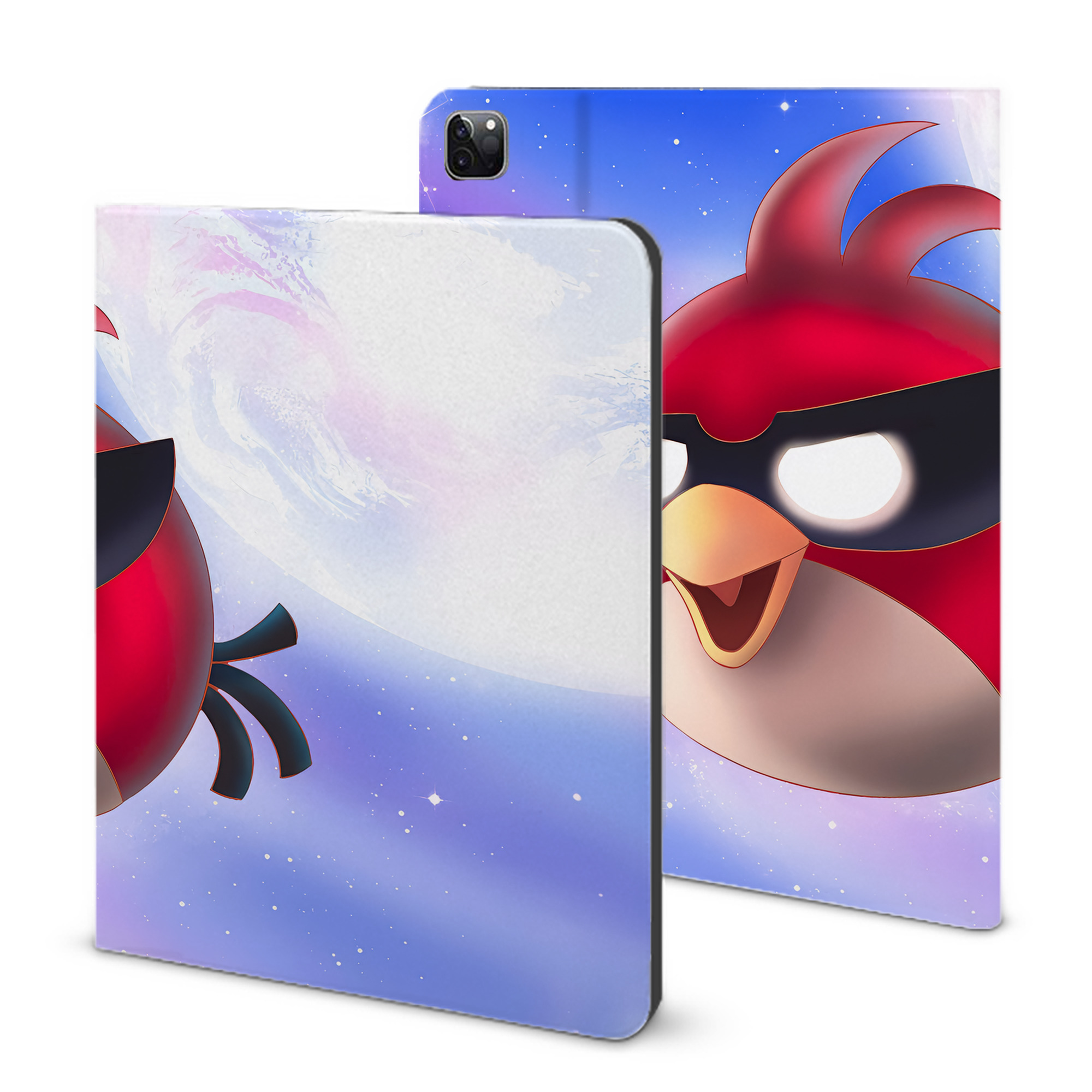 （画像用） Angry Birds アングリーバード IPad ケース ブック型 PUレザー TPU 耐衝撃 軽量 薄型 ペン収納なし 全面保護 IPad 各モデル対応